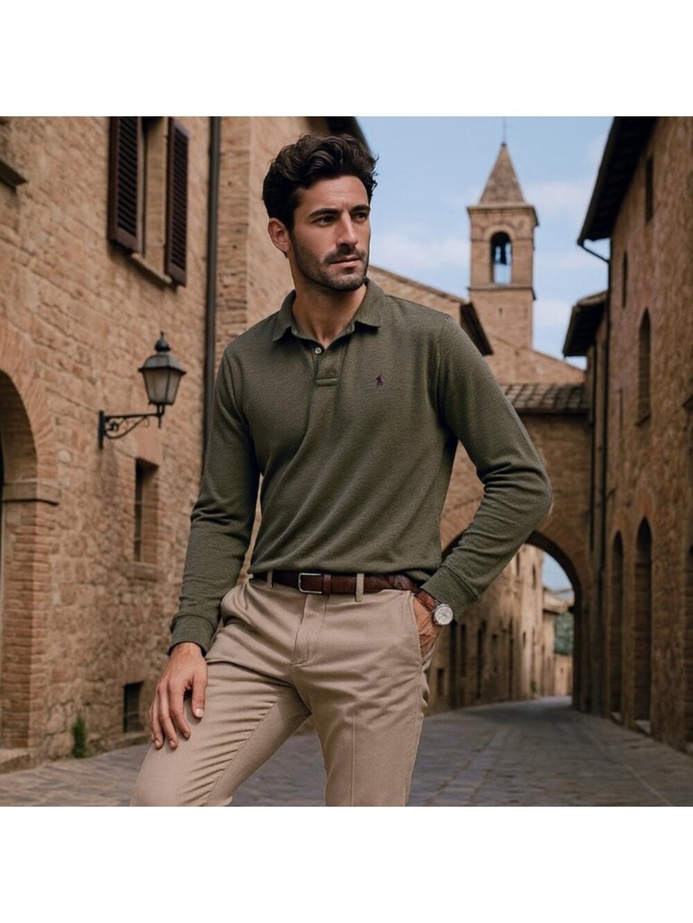 Polo Ralph Lauren Olive Long Sleeve Shirt